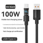 Kabel USB-C PD 27W/65W/100W z cyfrowym wyswietlaczem napiecia i pradu, pleciony, 1m/2m
