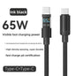 Kabel USB-C PD 27W/65W/100W z cyfrowym wyswietlaczem napiecia i pradu, pleciony, 1m/2m